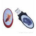 New Sticker USB Disk with 1 to 32GB Storage, Customized Label, Ideal for Promotional/Business Gifts